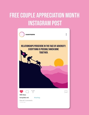 Couple Appreciation Month Instagram Post Couple Appreciation Month Instagram Post