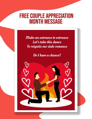 Couple Appreciation Month Message
