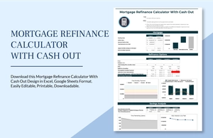 Mortgage Refinance Calculator With Cash Out