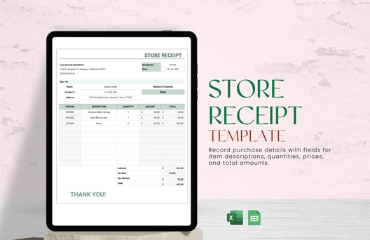 Store Receipt