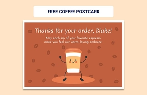 Coffee Postcard