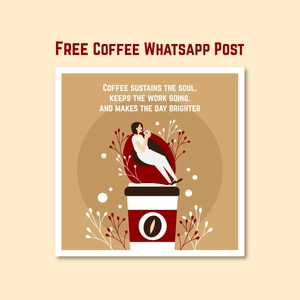 Coffee Whatsapp Post