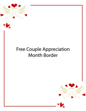 Couple Appreciation Month Border Couple Appreciation Month Border