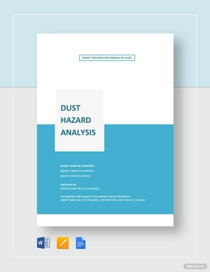 Dust Hazard Analysis Template