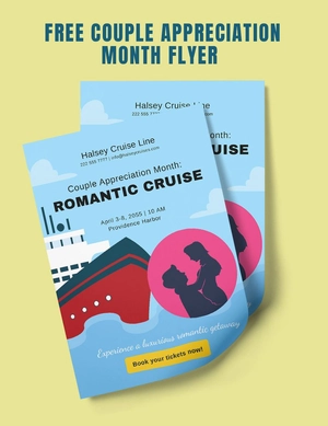 Couple Appreciation Month Flyer