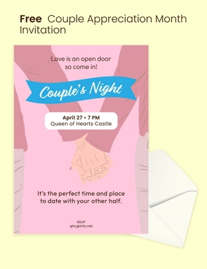 Couple Appreciation Month Invitation