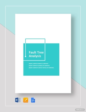 Fault Tree Analysis Example Template