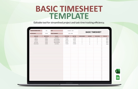 Basic Timesheet Template