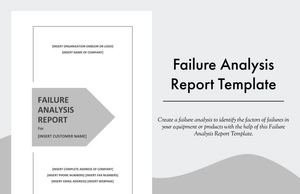 Failure Analysis Report Template Failure Analysis Report Template