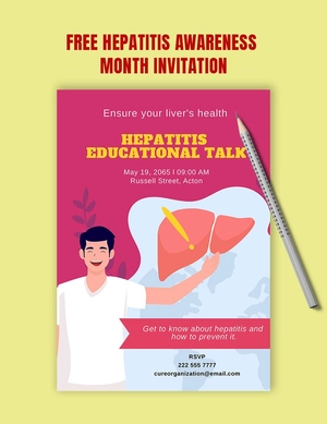 Hepatitis Awareness Month Invitation Hepatitis Awareness Month Invitation