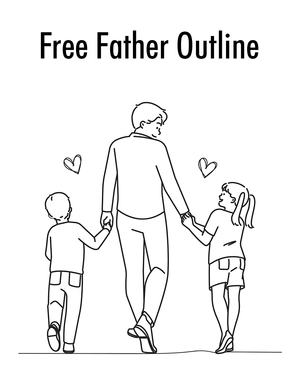 Father Outline Clipart