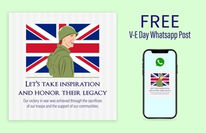 V-E Day Whatsapp Post