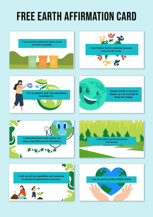 Earth Affirmation Card