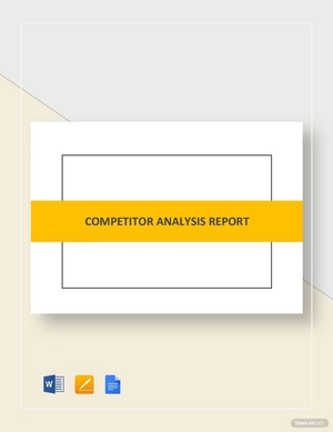 Competitor Analysis Report Template