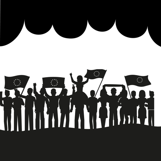V-E Day Silhouette