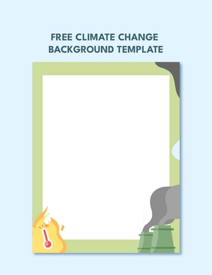 Climate Change Border Template Climate Change Border Template