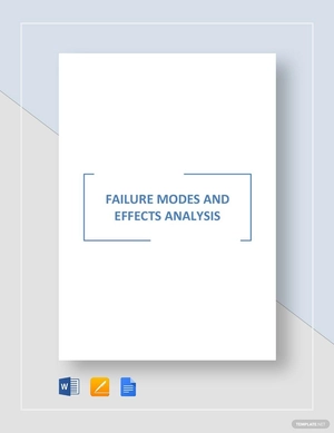 Failure Analysis Template