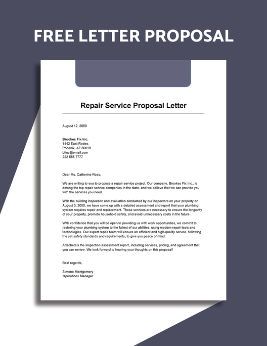 Letter Proposal Template