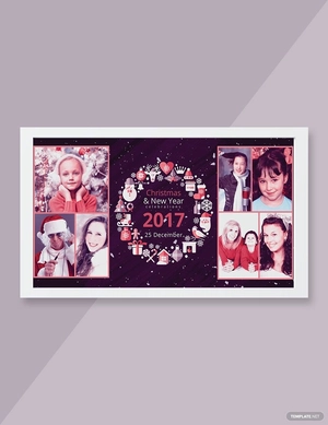 Merry Christmas Photo Card Template
