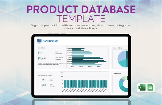 Product Database Template