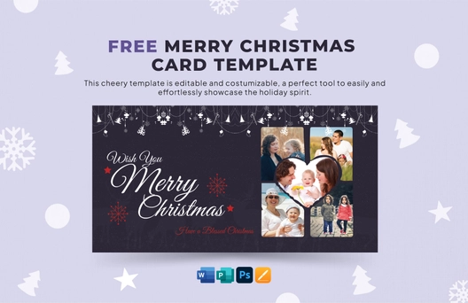 Merry Christmas Card Template