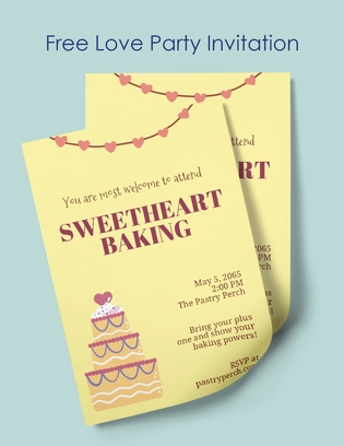 Love Party Invitation