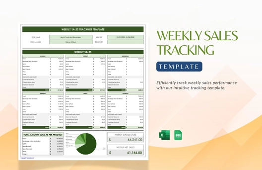 Weekly Sales Tracking Template