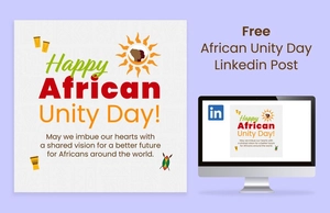 African Unity Day Linkedin Post
