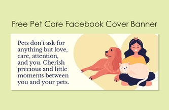 Pet Care Facebook Cover Banner