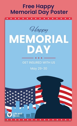 Happy Memorial Day Poster