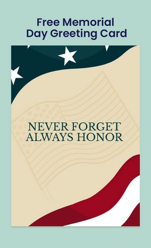 Memorial Day Greeting Card