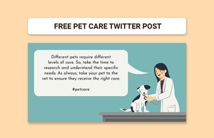 Pet Care Twitter Post