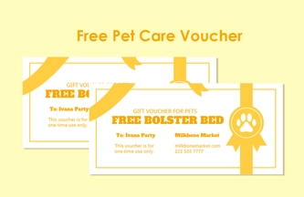 Pet Care Voucher