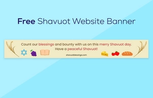 Shavuot Website Banner