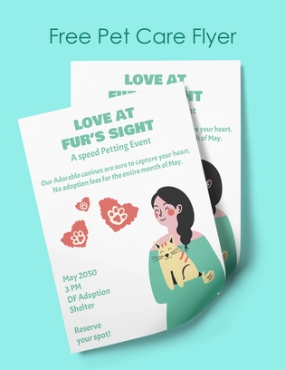 Pet Care Flyer
