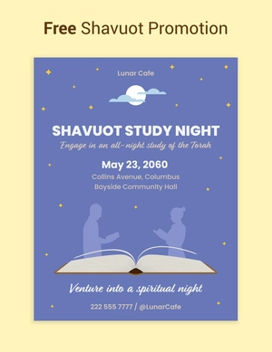 Shavuot Promotion
