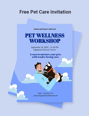 Pet Care Invitation