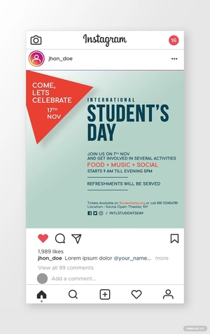International Student's Day Instagram Story Template