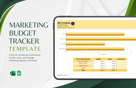 Marketing Budget Tracker Template