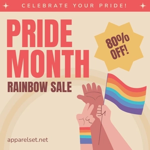 Pride Month Sale Vector