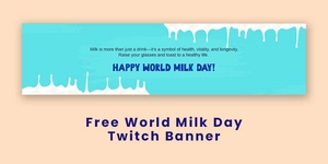 World Milk Day Twitch Banner