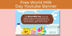 World Milk Day Youtube Banner