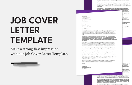 Job Cover Letter Template