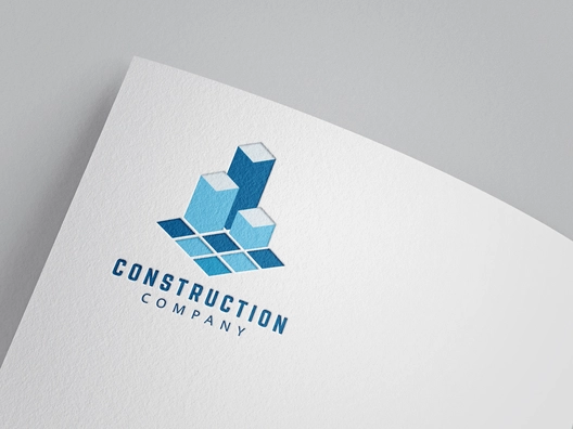 Construction  Building Blocks Logo