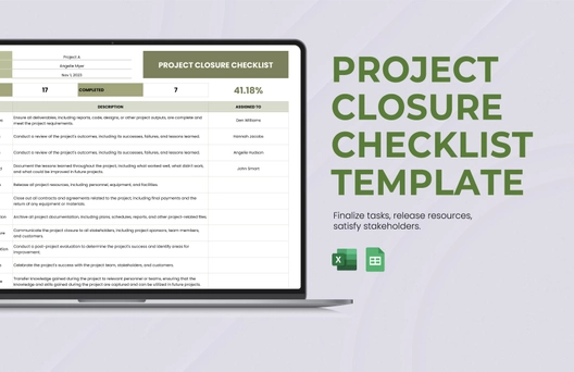 Project Closure Checklist Template