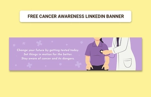 Cancer Awareness Linkedin Banner