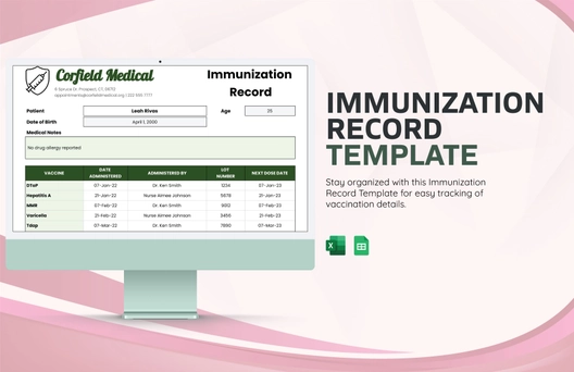 Immunization Record Template