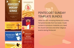 40+ Amazing Pentecost Sunday Template Bundle