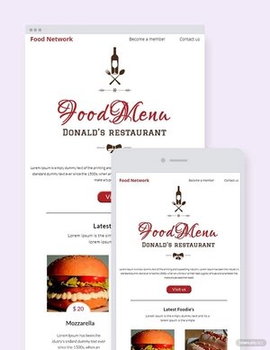 Restaurant Christmas Newsletter Template