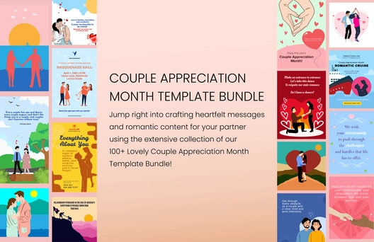 30+ Lovely Couple Appreciation Month Template Bundle